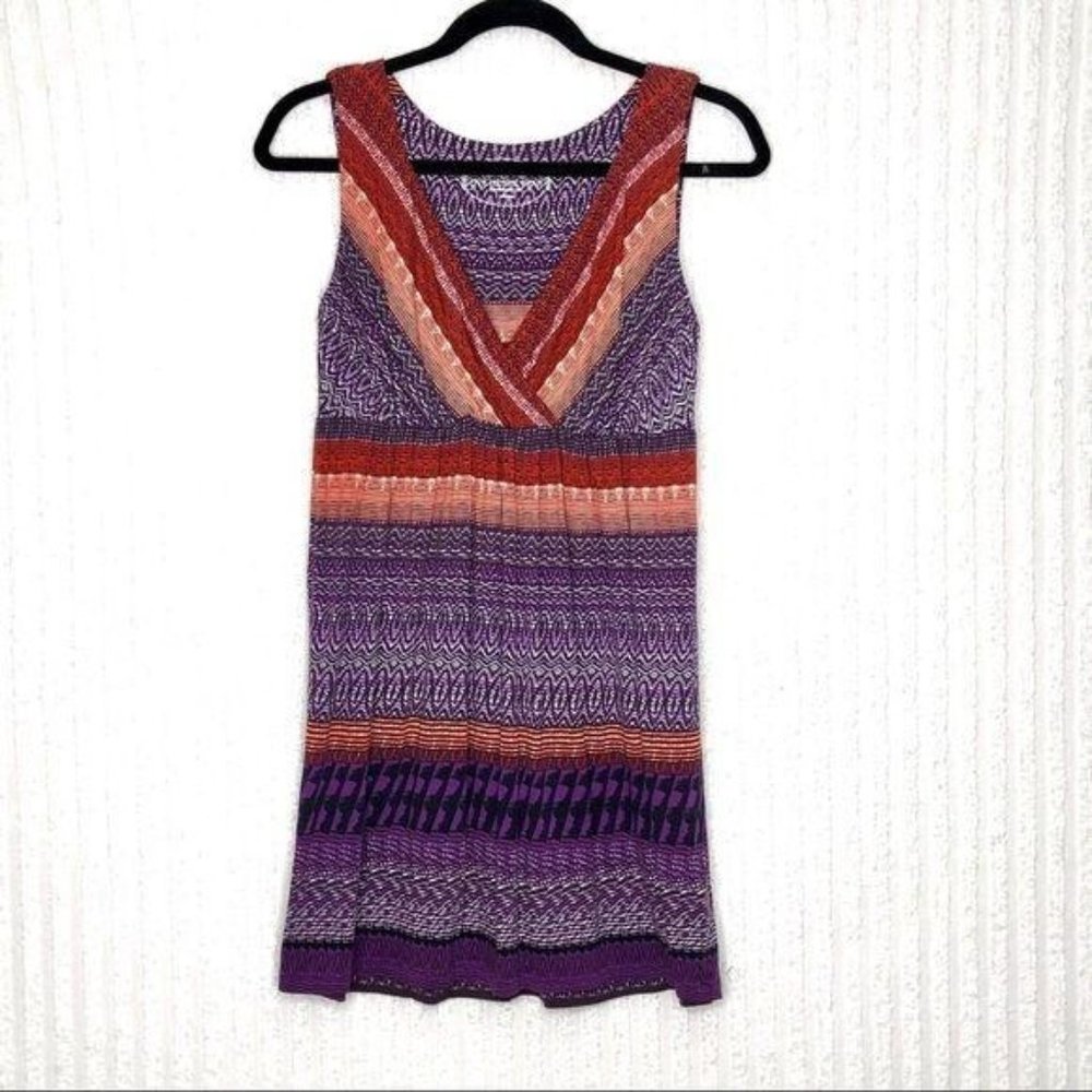 Soma Soft Tunic Length V Neck Mini Dress Medium